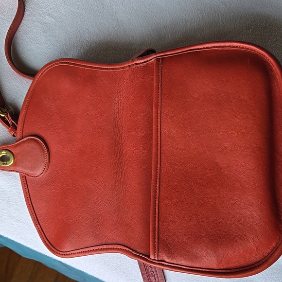 Vintage COACH 9954 Prairie Bag RARE Red - Picture 13 of 13